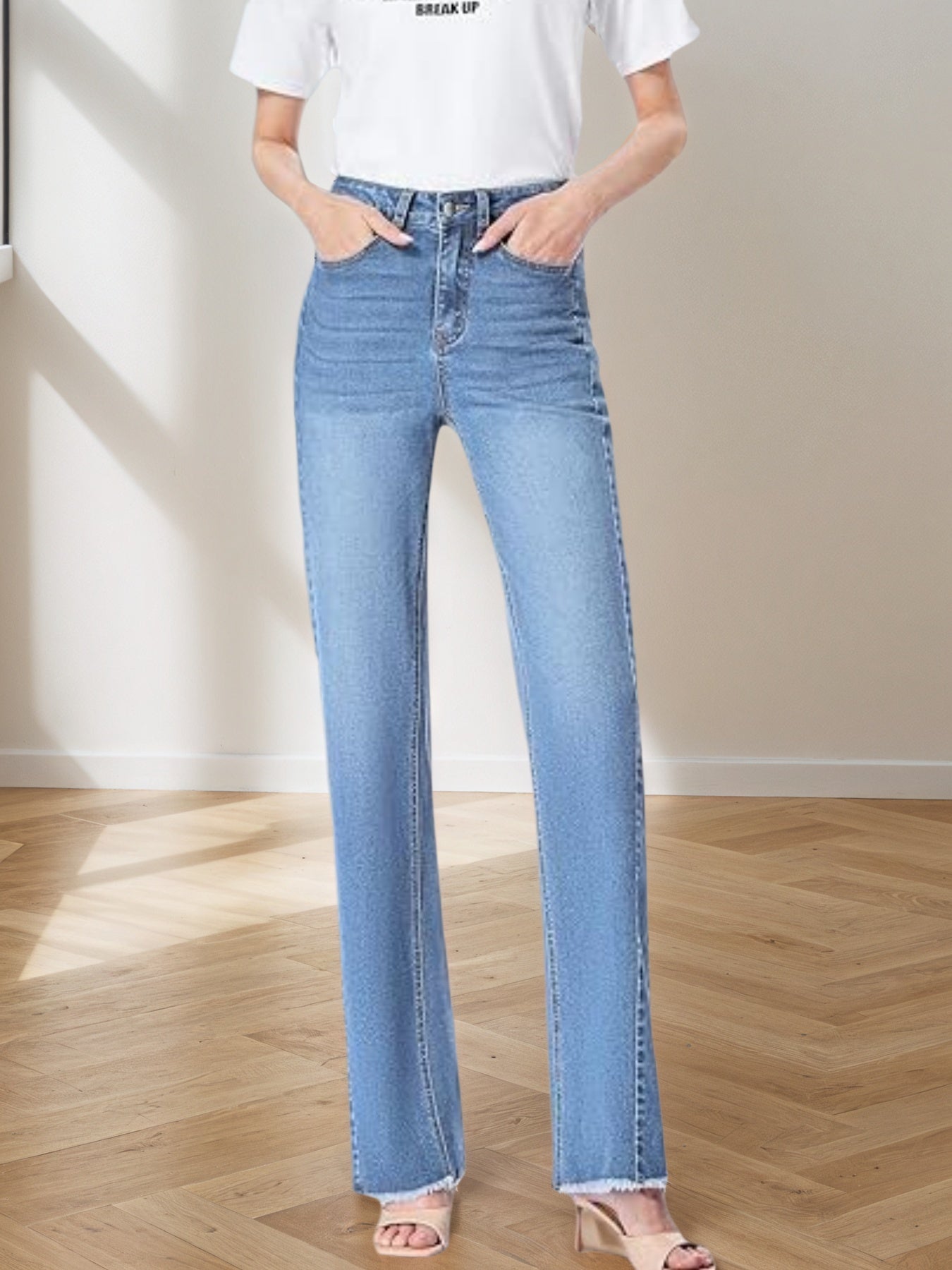 Women's casual Denim Wide Leg jeans