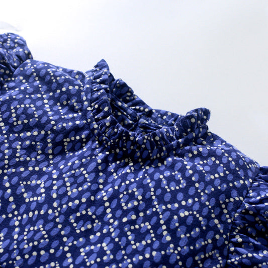 Baby Girl Ditsy Flower Graphic Sleeveless Loose Princess Dress